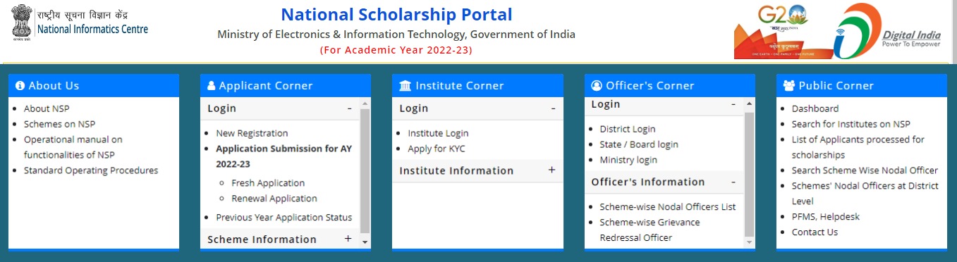 National Scholarship Portal Services